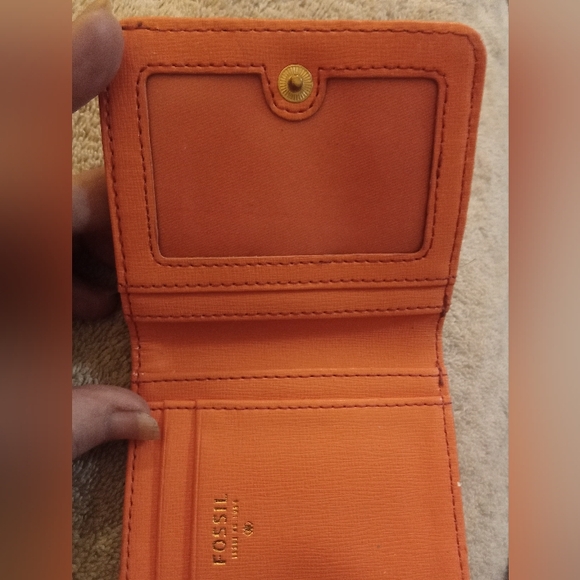 Fossil card case orange and green polka dots - Picture 2 of 5